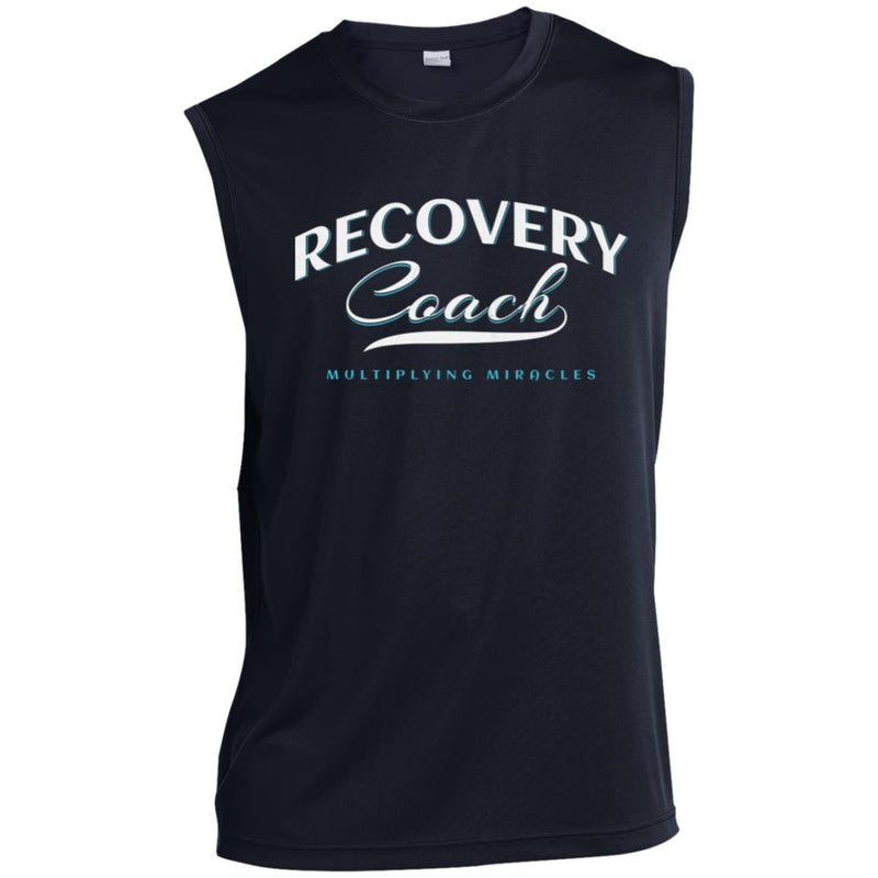 navy Mens Recovery Tank | Inspiring Sobriety |  Recovery Coach