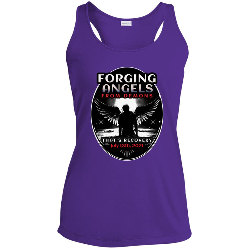 purple Custom Womens Recovery Tank | Inspiring Sobriety |  Forging Angels From Demons