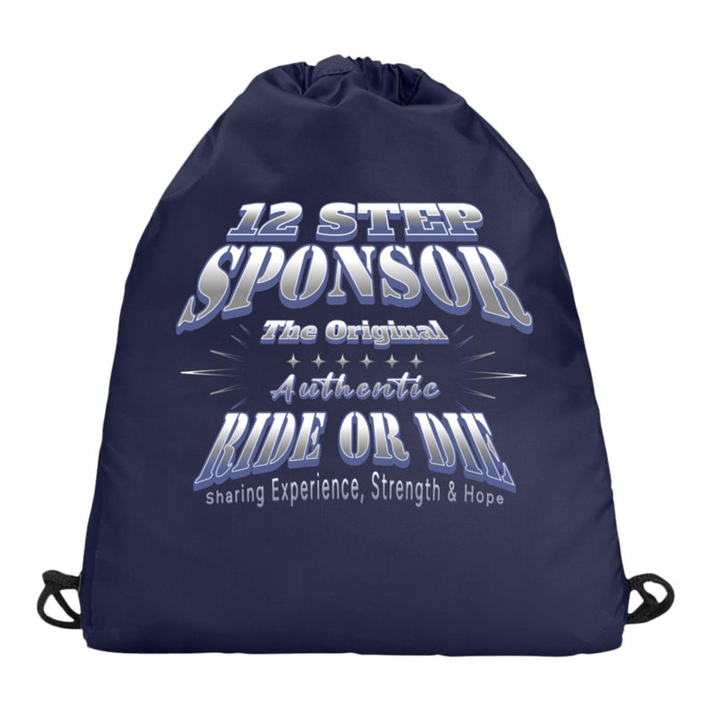 Recovery Champion Cinch Pack | Inspiring Sobriety |  12 Step Sponsor  - Authentic Ride or Die