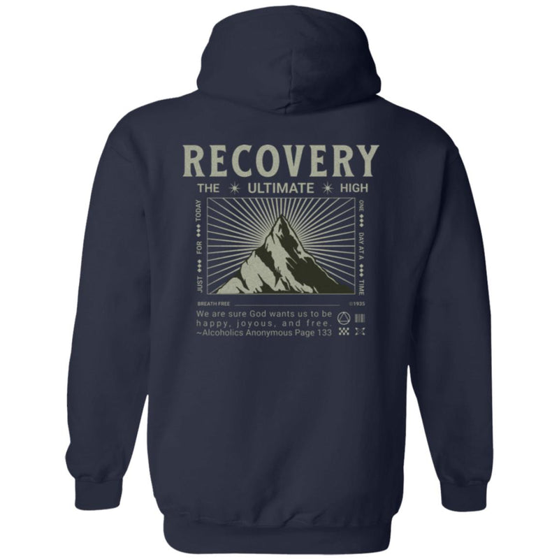 Recovery Zip Hoodie  | Inspiring Sobriety |  Recovery The Ultimate High