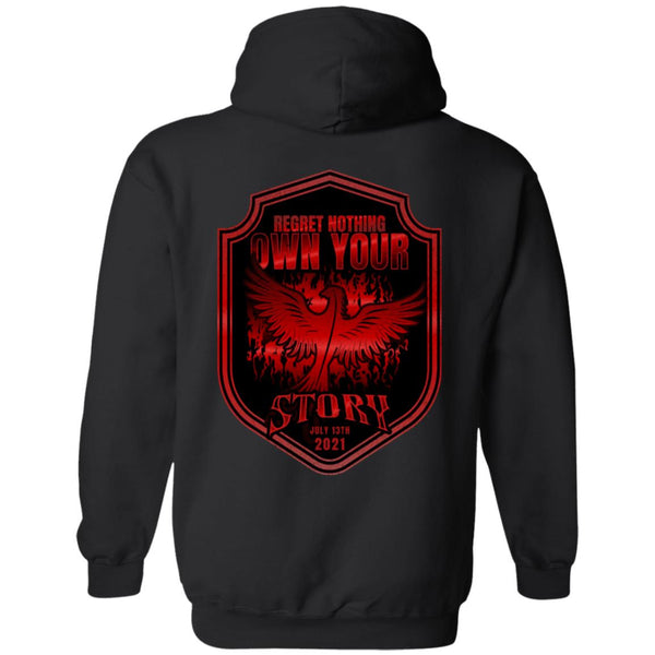 phoenix rising Custom Recovery Zip Hoodie | Inspiring Sobriety |  Regret Nothing, Own Your Story