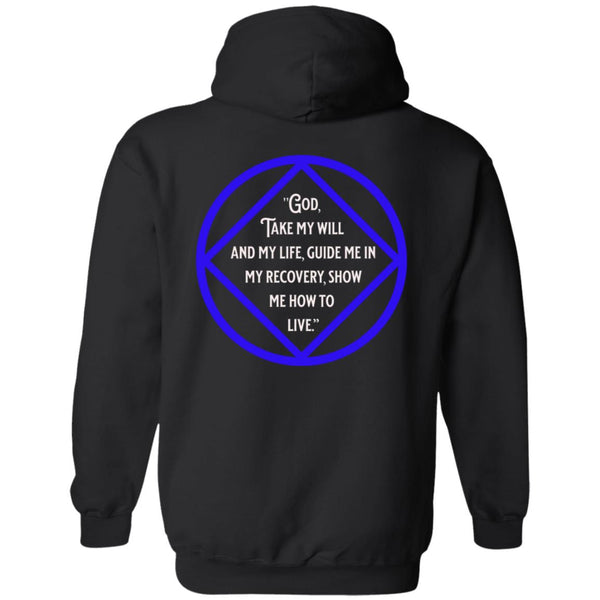 NA Recovery Zip Hoodie  | Inspiring Sobriety | NA Third Step Prayer