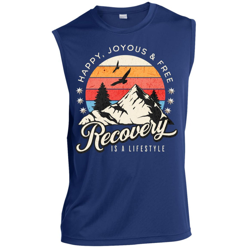 blue Mens Recovery Tank | Inspiring Sobriety |  Recovery Is a Lifestyle