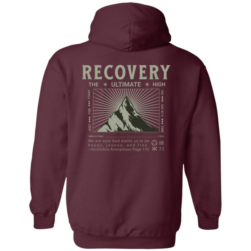 Recovery Zip Hoodie  | Inspiring Sobriety |  Recovery The Ultimate High