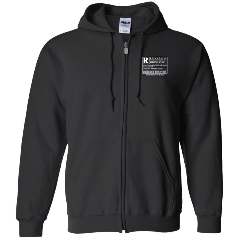 Custom Recovery Zip Hoodie | Inspiring Sobriety | Rated R For Recovery