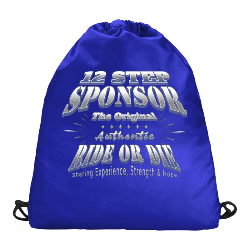 Recovery Champion Cinch Pack | Inspiring Sobriety |  12 Step Sponsor  - Authentic Ride or Die