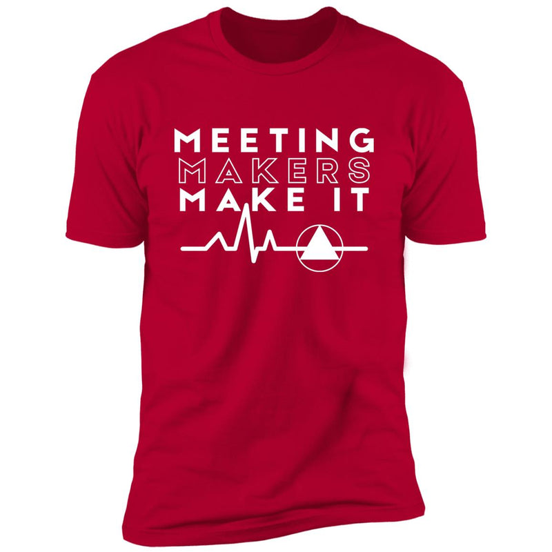 AA Mens Recovery T-Shirt | Inspiring Sobriety | Meeting Makers Make It