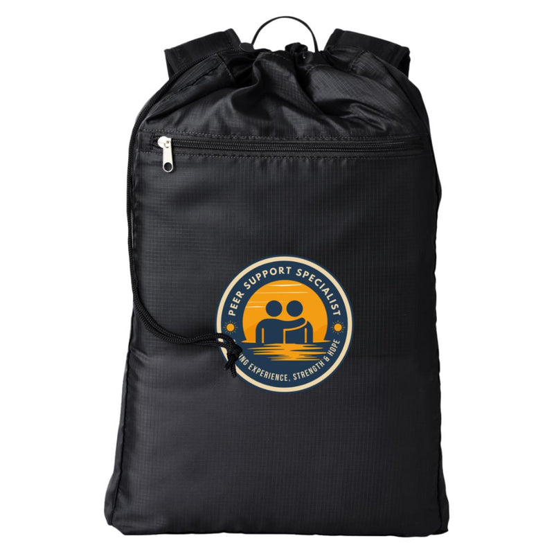 Recovery Cinch Backpack | Inspiring Sobriety |  Peer Support Specialist