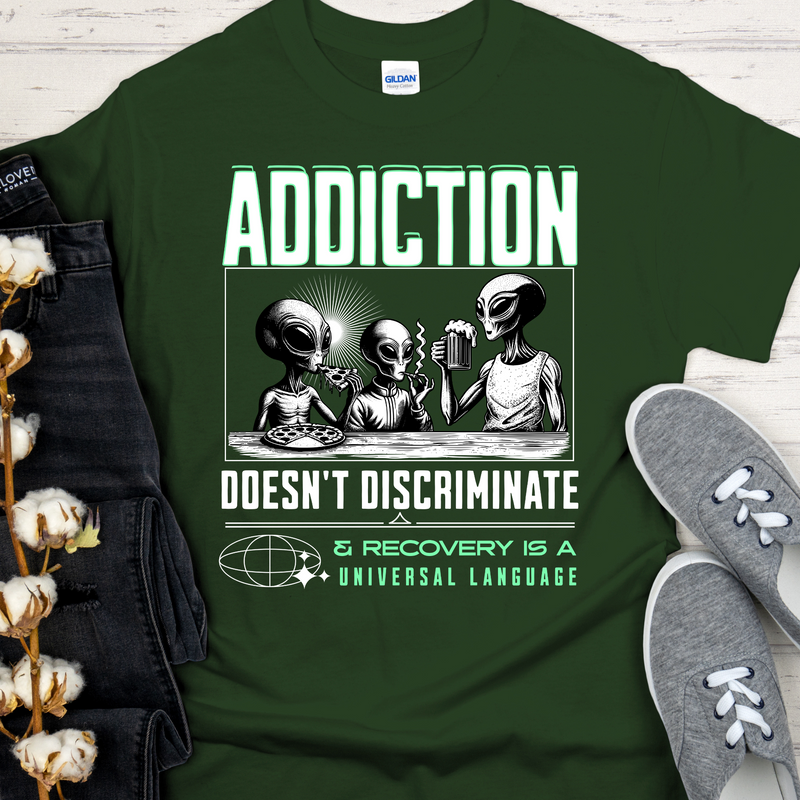 Recovery T-Shirt | Inspiring Sobriety |  Addicted Aliens