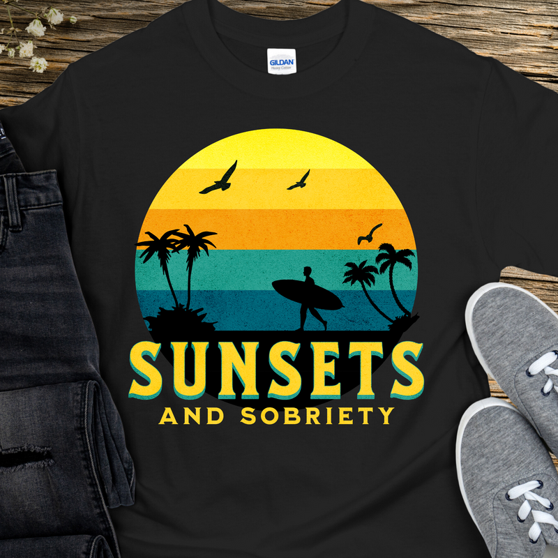 Recovery T-Shirt | Inspiring Sobriety |  Sunsets and Sobriety