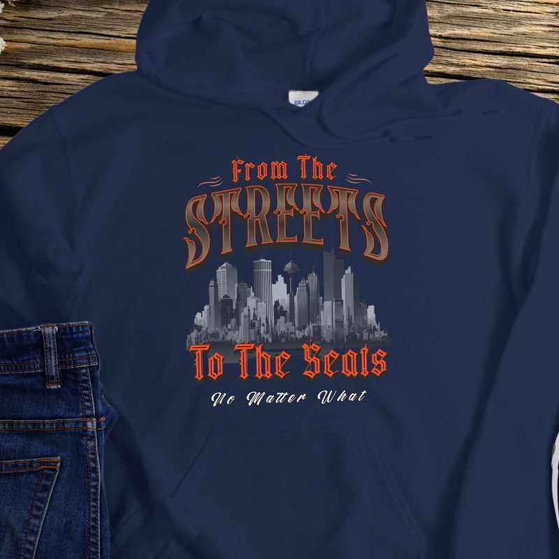 Recovery Hoodie | Inspiring Sobriety |  From The Streets To The Seats (Orange)