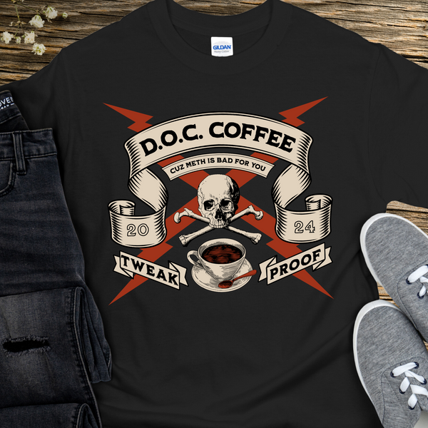 Custom Recovery T-Shirt | Inspiring Sobriety |  DOC Coffee