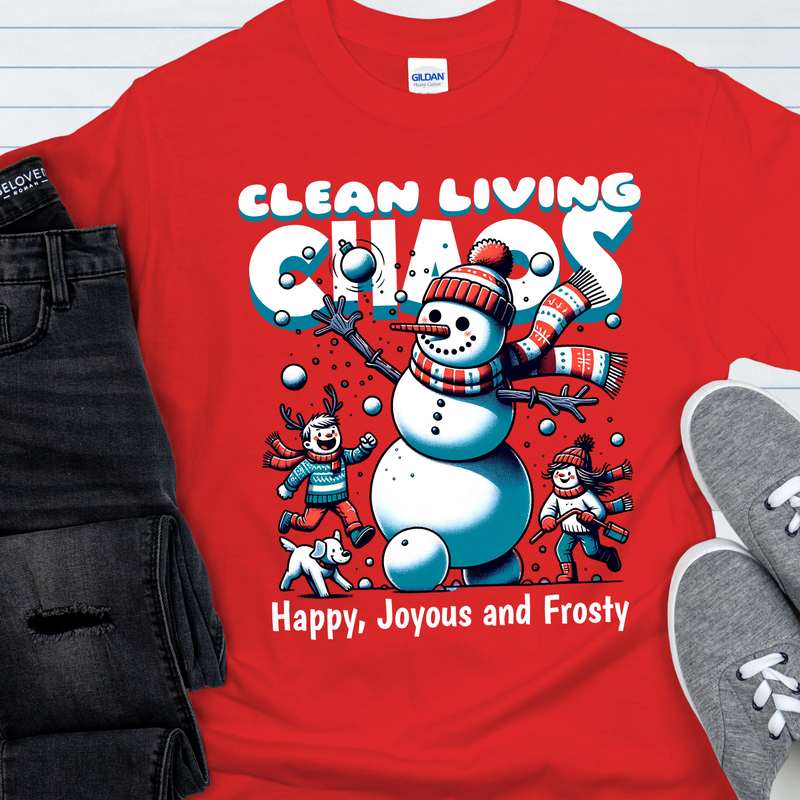 Christmas Recovery T-Shirt | Inspiring Sobriety |   Clean Living Chaos