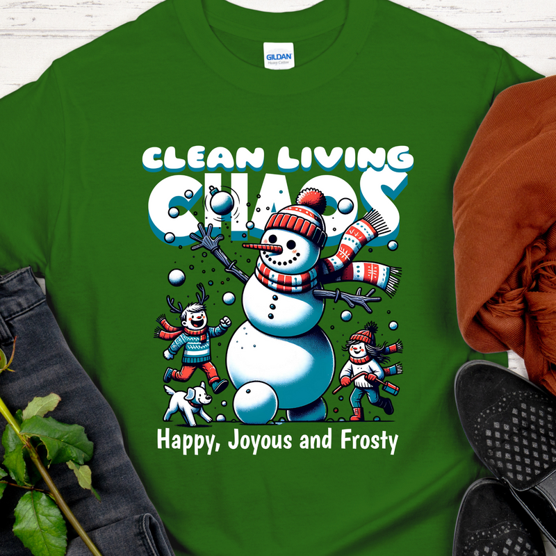 Christmas Recovery T-Shirt | Inspiring Sobriety |   Clean Living Chaos