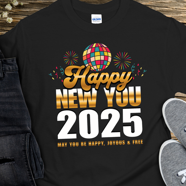 Recovery T-Shirt | Inspiring Sobriety |  Happy New You 2025