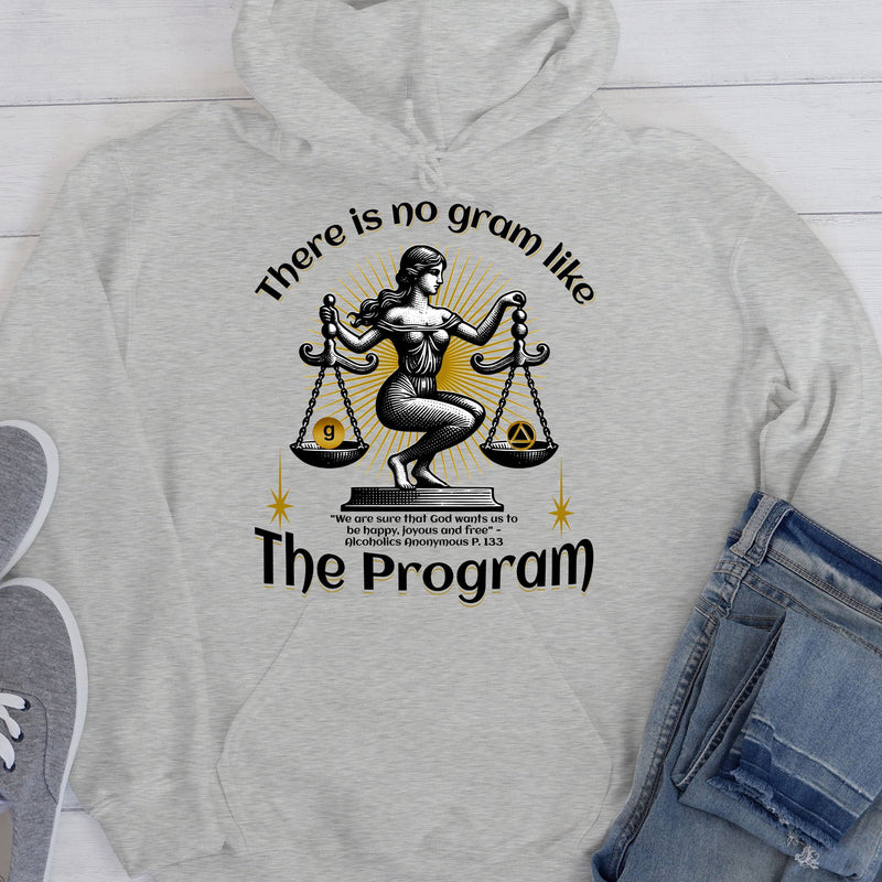 AA Recovery Hoodie | Inspiring Sobriety |  There's No Gram Like The Program