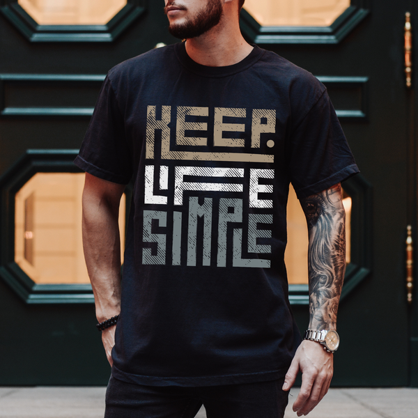 black Recovery Comfort Colors T-Shirt | Inspiring Sobriety |  Keep Life Simple