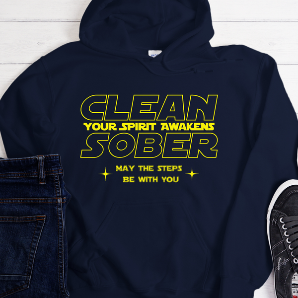 Recovery Hoodie | Inspiring Sobriety |  Clean Sober Your Spirit Awakens