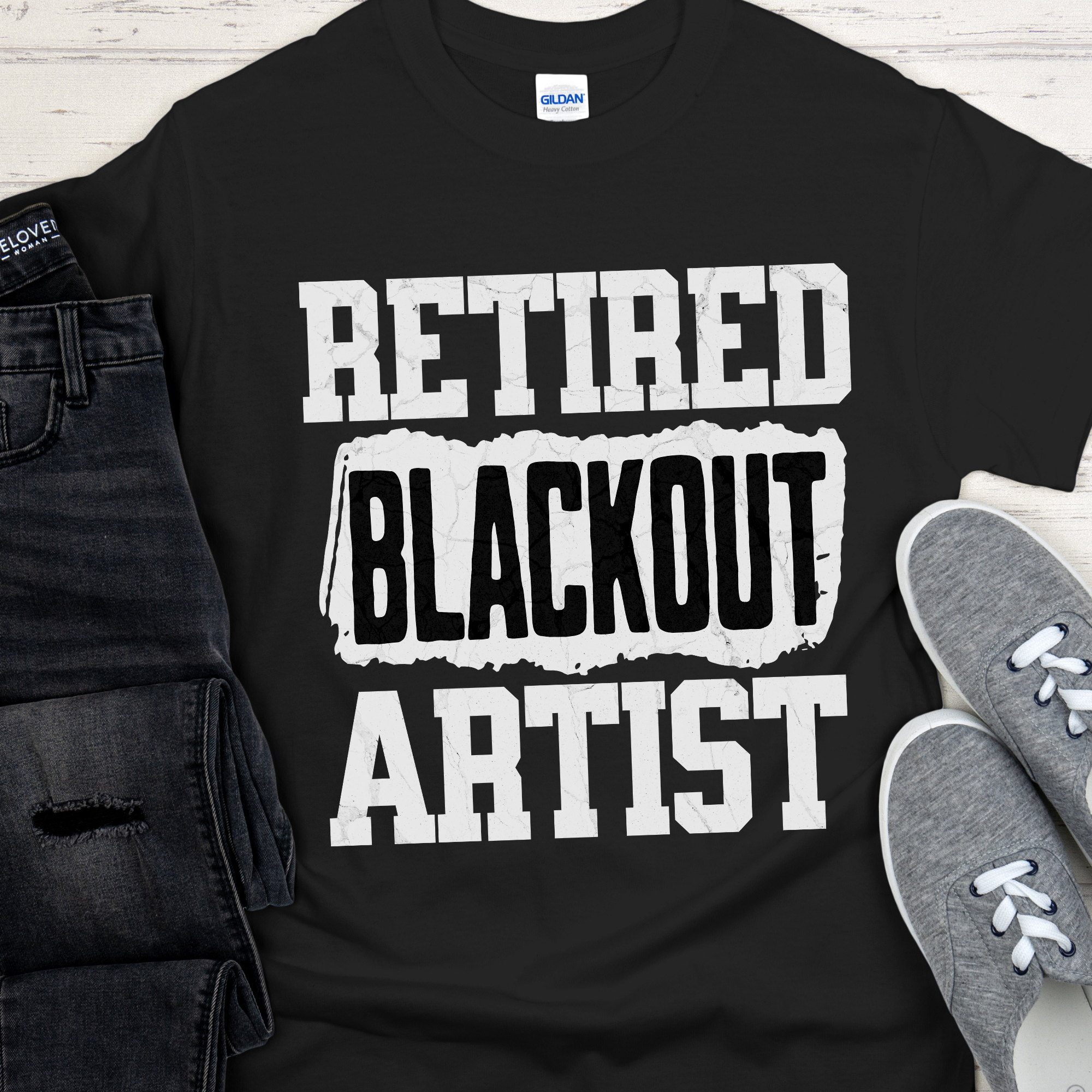 Funny Retired Blackout Artist T-Shirt Sober Birthday Gift Funny Retired Blackout Artist T-Shirt Sober Birthday Gift
