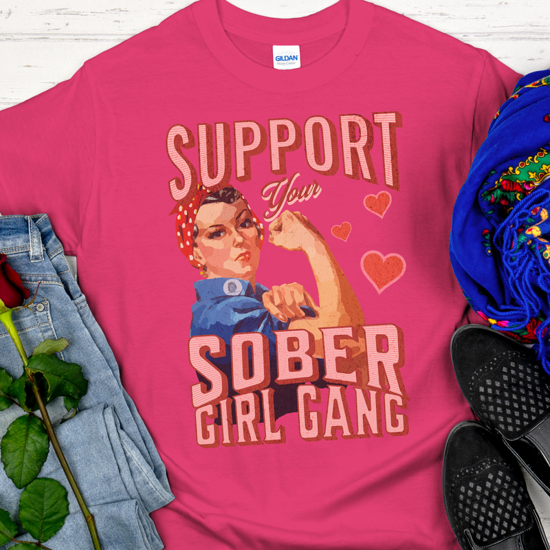 Recovery T-Shirt | Inspiring Sobriety |  Support Your Sober Girl Gang