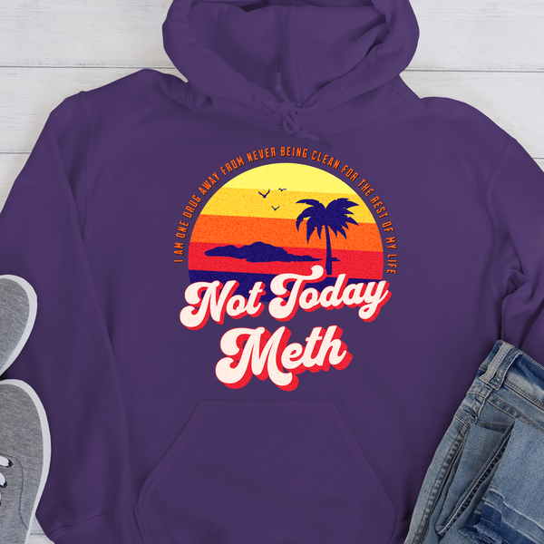 Recovery Hoodie | Inspiring Sobriety | Not Today Meth