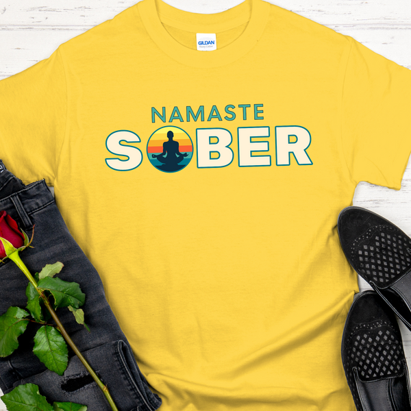Recovery T-Shirt | Inspiring Sobriety |  Namaste Sober
