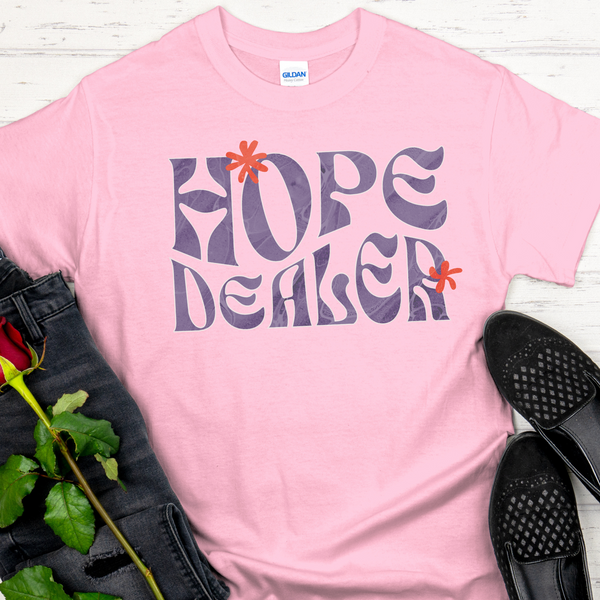 pink Recovery T-Shirt | Inspiring Sobriety | Hope Dealer