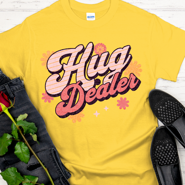 yellow Recovery T-Shirt | Inspiring Sobriety | Hug Dealer