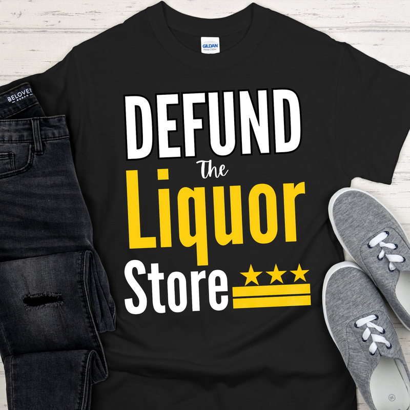black Recovery T-Shirt | Inspiring Sobriety |  Defund The Liquor Store