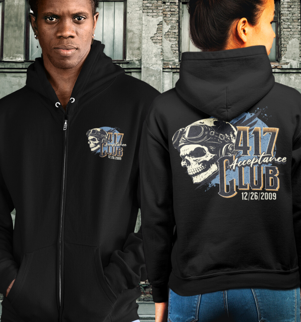 Custom Recovery Zip Hoodie | Inspiring Sobriety | The 417 Club