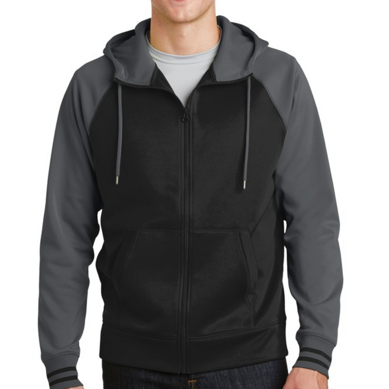 Custom Mens Recovery Sport-Wick® Full-Zip Hooded Jacket | Inspiring Sobriety | Hope Hustler