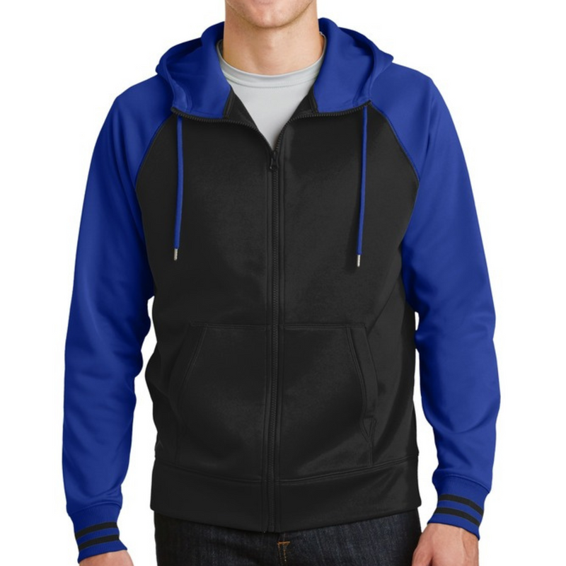 Custom Mens Recovery Sport-Wick® Full-Zip Hooded Jacket | Inspiring Sobriety | Hope Hustler