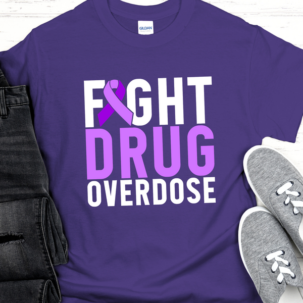 purple Recovery T-Shirt | Inspiring Sobriety |  Fight Drug Overdose
