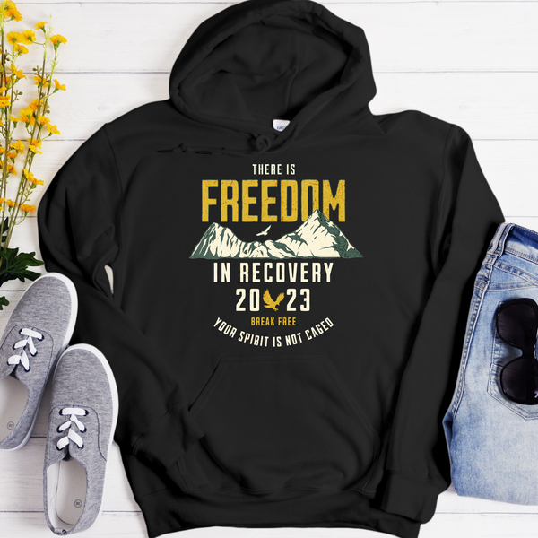 Custom Recovery Hoodie | Inspiring Sobriety |  Freedom in Recovery