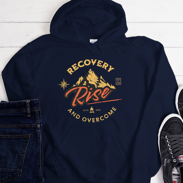 Custom Recovery Hoodie | Inspiring Sobriety |  Recovery - Rise and Overcome