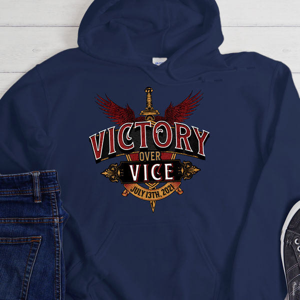 Custom Recovery Hoodie | Inspiring Sobriety | Victory Over Vice