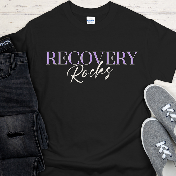 Recovery T-Shirt | Inspiring Sobriety |  Recovery Rocks