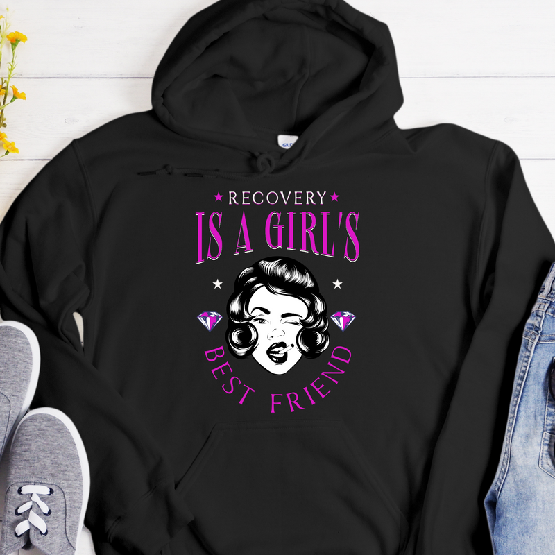 Recovery Hoodie | Inspiring Sobriety |  Recovery Is a Girl's Best Friend