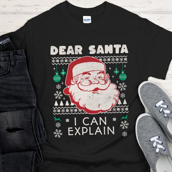 Christmas Recovery T-Shirt | Inspiring Sobriety |  Dear Santa