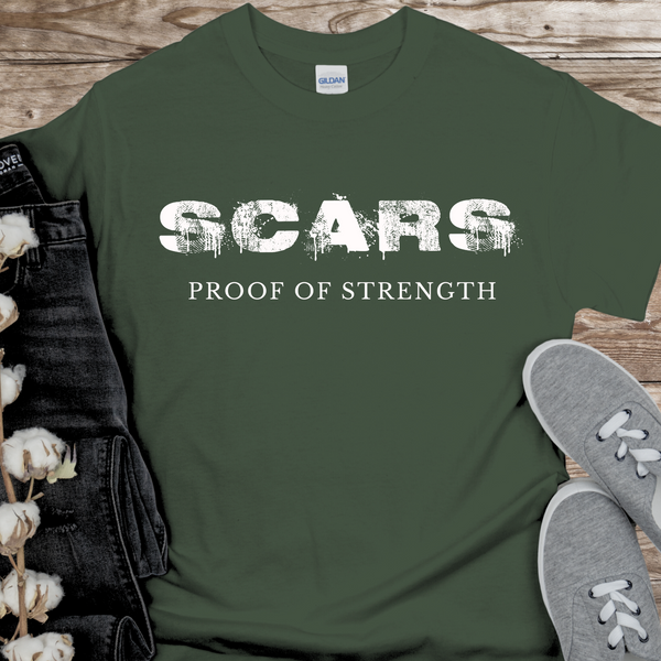 Recovery T-Shirt | Inspiring Sobriety |  Scars - Proof of Strength