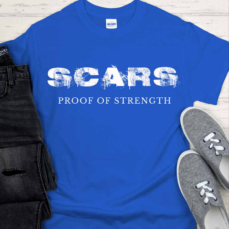 Recovery T-Shirt | Inspiring Sobriety |  Scars - Proof of Strength