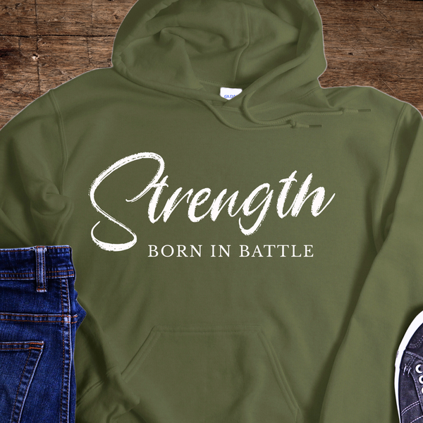 Recovery Hoodie | Inspiring Sobriety |  Strength Born in Battle