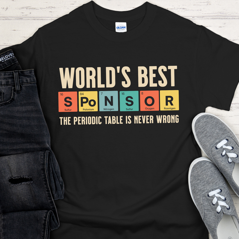 periodic table sponsor recovery Recovery T-Shirt | Inspiring Sobriety |  World's Best Sponsor