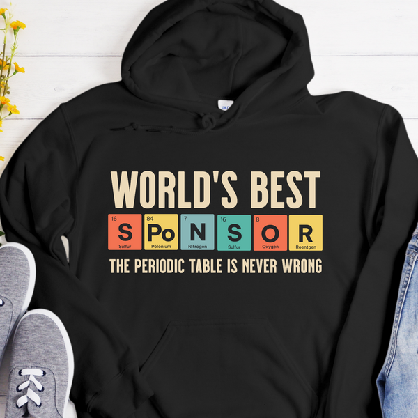 periodic table Recovery Hoodie | Inspiring Sobriety | World's Best Sponsor