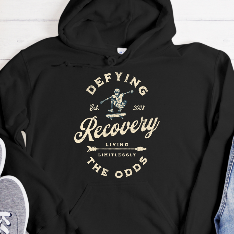 Custom Recovery Hoodie | Inspiring Sobriety |  Recovery - Defying The Odds