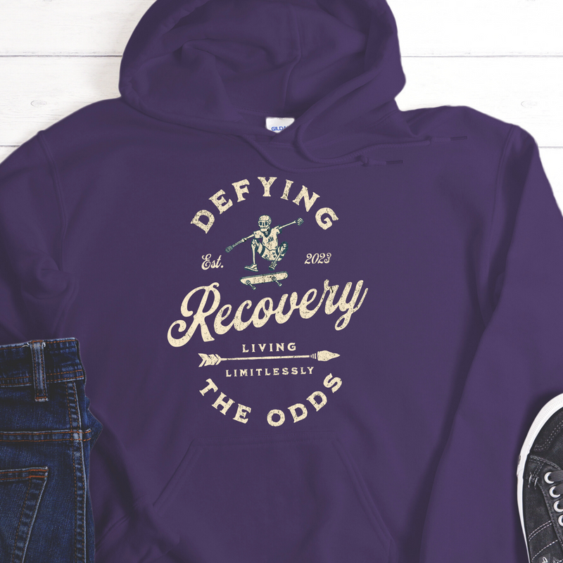 Custom Recovery Hoodie | Inspiring Sobriety |  Recovery - Defying The Odds