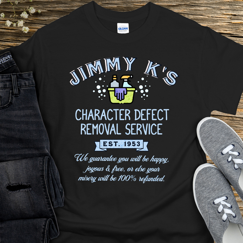 NA Recovery T-Shirt | Inspiring Sobriety | Jimmy Ks's Character Defect Removal Service