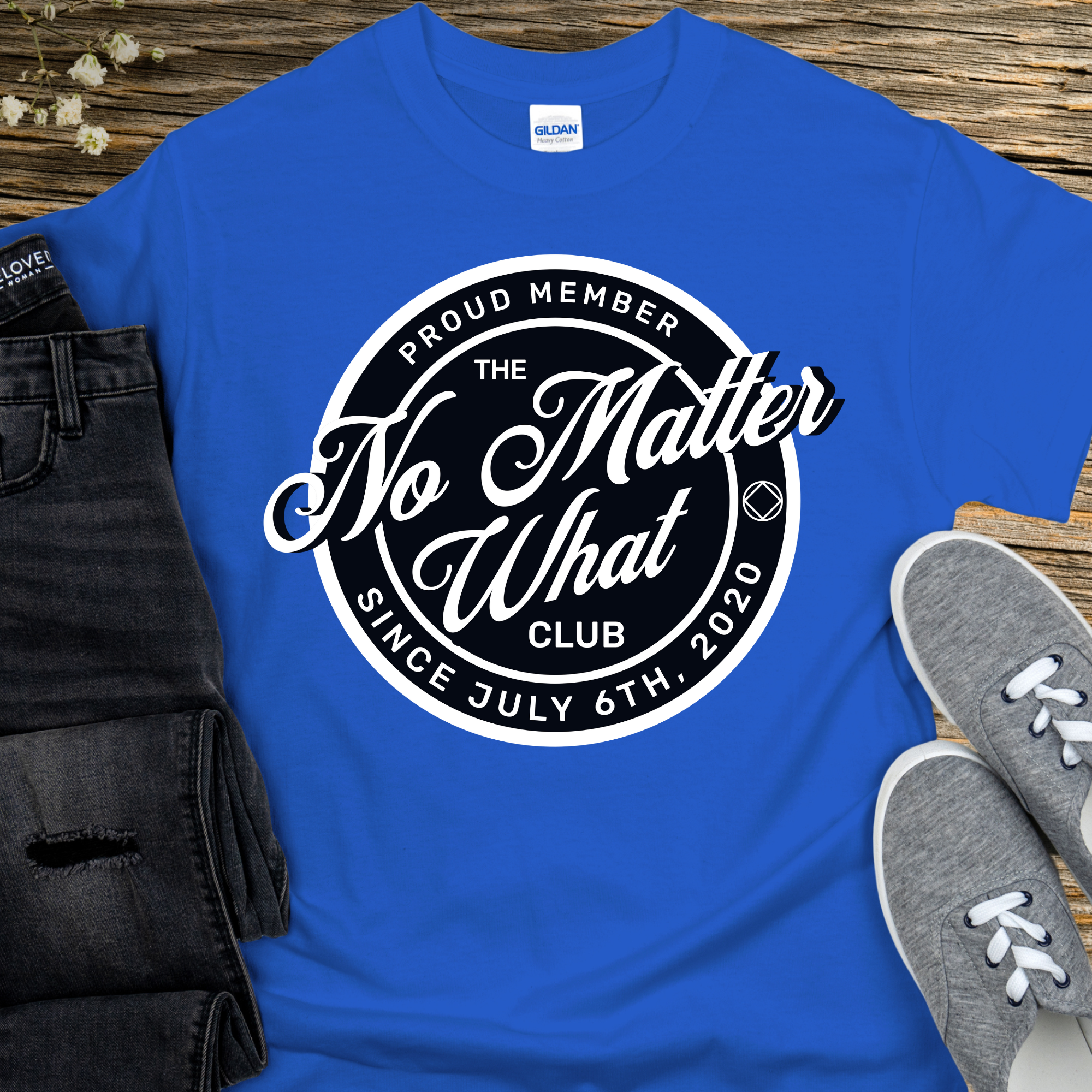 NA Custom Recovery T-Shirt | Inspiring Sobriety |  No Matter What Club