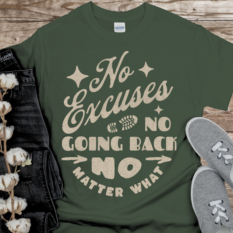 Recovery T-Shirt | Inspiring Sobriety | No Excuses