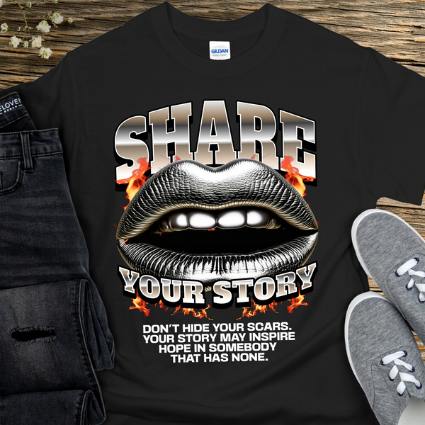 recover out loud Recovery T-Shirt | Inspiring Sobriety |  Share Your Story
